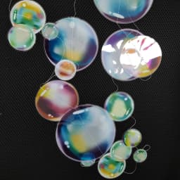 1pc String 2m Under the Sea White Bubble Garlands Hanging Banner Little Mermaid Birthday Party Photo Props Baby Shower Decors