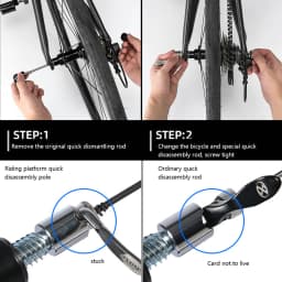 190mm Quick Release Skewer Part for Trainer Bike Bicycle Cycling Back Rear Wheel Tire Bicycle Repair Tools
