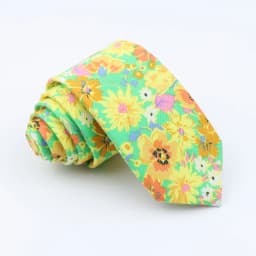 Brand New Floral Print Tie For Men Women Skinny Cotton Necktie For Wedding Casual Man's Neckties Classic Suits Flower Cravat