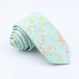 Brand New Floral Print Tie For Men Women Skinny Cotton Necktie For Wedding Casual Man's Neckties Classic Suits Flower Cravat