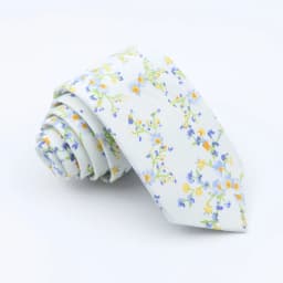 Brand New Floral Print Tie For Men Women Skinny Cotton Necktie For Wedding Casual Man's Neckties Classic Suits Flower Cravat