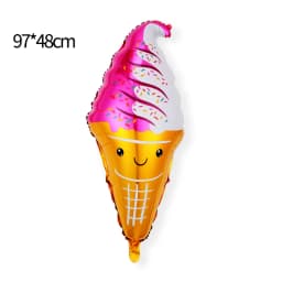 Summer Children's Ice Cream Party Decorative Products Ice Cream Sweet Cartridge Popsicle Sundae Alien Aluminum Balloon