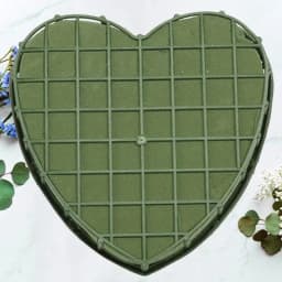Wedding Car Heart Flower Foam Cage Box with Suction Cup Green Styrofoam Wet Floral Block Artificial Mud Florist Party 87HA