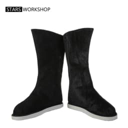 Chinese Traditional Ancient Hanfu Performance Shoes Boots For Adult Kids Peking Opera Folk Dancing Qing Dynasty Accessory Shoes