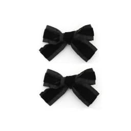 Fashion New ruffle velvet Hair Accessories Hairband bow scruchy large clips girls Headband With Tie band