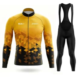 Rvouei Team Autumn Cycling Jersey Bib Pants Set Ropa Ciclismo Bicycle MTB Clothing Road Bike Suit Men Long Sleeve Bicicleta Set