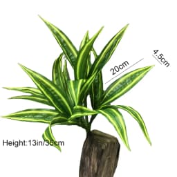 13in Artificial Plants Wall Palm Leaves Tropical Fake Dracaena Tree Lily Bamboo Plastic Magnolia Foliage For Home Garden Decor