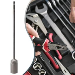 1pc 250mm Socket Wrench Sleeve Bit Nut Driver Bolt Nut Driver Bit Impact Drill Bits Adapter Socket Wrench Extension Bar 5.5-19mm