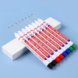 20MM Long Nib Marker Pens Waterproof Deep Hole Head Four Color 6Pcs/Set Markers For Metal Woodworking Marker Tools Art Supplies