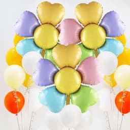 New Daisy Aluminum Film Balloon Colorful Smiling Face Bee Five Petal Flower Horse Caron Sun Flower Birthday Party Picnic Camping