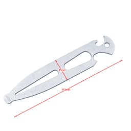 Marine RV Accessorie 316 Stainless Steel Boat Deck Key Shackle Key Multi-functional Bottle Opener Screw Driver Emergency Toolkit