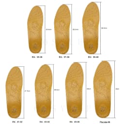 Orthotic Insole For Flat Feet Arch Support Orthopedic Leather Shoes Sole For Men Women O/X Leg Corrected Insoles