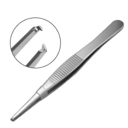 Professional Straight Tweezers Surgical Tweezers Tissue Thumb Forceps Tweezers Stainless Steel Tweezer for Industrial KXRE