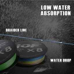 JOF PE Line X8 Strand Braided Fishing Line 150m 300m 20-100LB Super Tension Wear Resistance Smooth Multifilament Fishing Line