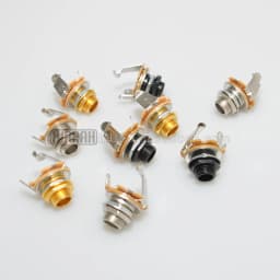 1pcs Electric Guitar Input Jack For Electric Guitar & Bass Guitar 1/4"" (6.35mm) Mono Jack Socket Chrome Nut & Washer