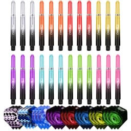CyeeLife 35/41/48mm Plastic Darts Shafts 4.5mm Screw Thread Transparent Dart Stems With Stainless Steel O Ring For Steel & Soft