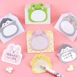 8 pcs/set,1-3-5 set Adhesive Kawaii Cartoon Animals Sticky Notes Notepad Memo Pad Stationery Sticker
