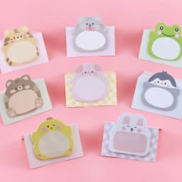 8 pcs/set,1-3-5 set Adhesive Kawaii Cartoon Animals Sticky Notes Notepad Memo Pad Stationery Sticker