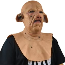 Halloween New Horror Pig Head Mask Latex Animal Prop Pig Mask