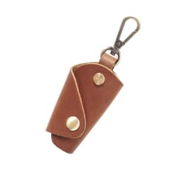 Vintage Car Key Case Keys Pouch Genuine Leather KeyChain Unisex Key Bag Multifunction Organizer Wallet Holder Smart Housekeeper
