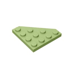 Gobricks GDS-554 Wedge, Plate 4 x 4 Cut Corner compatible with lego 30503 pieces of children's DIY Building Blocks Technical