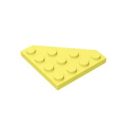 Gobricks GDS-554 Wedge, Plate 4 x 4 Cut Corner compatible with lego 30503 pieces of children's DIY Building Blocks Technical