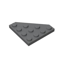 Gobricks GDS-554 Wedge, Plate 4 x 4 Cut Corner compatible with lego 30503 pieces of children's DIY Building Blocks Technical