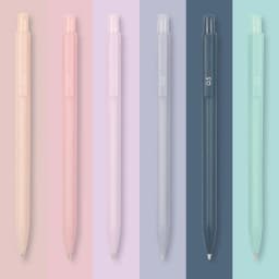 6pcs/lot Morandi Color Mechanical Pencil for School Students Pure Color 0.5mm/0.7mm