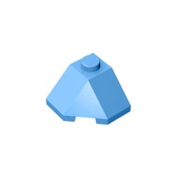 Gobricks GDS-802 ROOF TILE 2X2X1 45 DEGR.-BOT.45DEGR. compatible with lego 13548 children's DIY Educational Building Blocks Tech