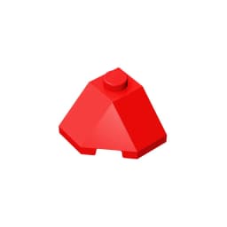 Gobricks GDS-802 ROOF TILE 2X2X1 45 DEGR.-BOT.45DEGR. compatible with lego 13548 children's DIY Educational Building Blocks Tech