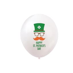 St Patrick's Day Green Clover Theme Party 12 Inch Irish Day Green Hat Clover Latex Balloon