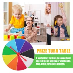 Wheel Prize Spinning Game Fortune Party Turn Plate Wall Carnival Raffle The Draw Tabletop Lottery Machine Winner Fun Turntable