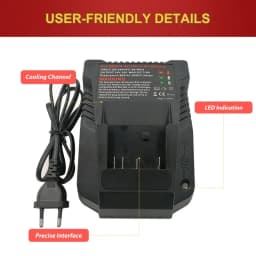 For Bosch Battery Charger AL1820CV AL1814CV Replacement Battery 18V For Bosch And Charger BAT609 BAT614 BAT618 14.4V-18V Charger