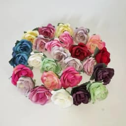 10/20/50Pcs Rose Artificial Flowers 3.5cm Fake Flowers for Home Decor Garden Wedding Decoration Wreath Garlands Gift Accessories