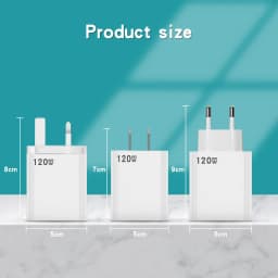 120W Gan 6A Fast Charger QC 5.0 USB Charger Quick Charge 5.0 Phone Charger for iPhone Huawei Samsung Xiaomi 6 8 Redmi EU US Plug