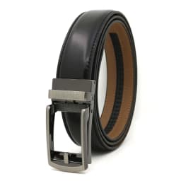3.5cm Genuine Leather Men's Belt Alloy Automatic Buckle Two-layer Cowhide Business Casual Belt for Men Wholesale
