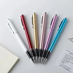 2Pcs Metal Gel Pen Rollerball Caneta ручка Ballpoint 0.5MM Signing Pens for Office Students Business Stationary Supplies