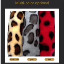 Universal Steering-wheel Plush Leopard Car Steering Wheel Covers Winter fur Hand Brake Gear Cover Set Car Interior Accessories