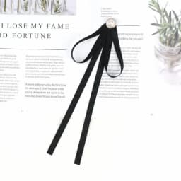 Pearl Ribbon Brooches Pin Bow Tie Vintage Pre-Tied Collar Black Blue Bowknot White Shirt Necktie Clip Women Girls Clothes Ties