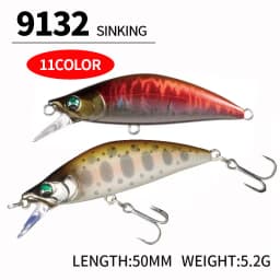 Sinking Minnow Fishing Bait 6cm 6.5g Wobbler 60s Jerkbait Sea Fishing Lure Artificial Crankbaits Fishing Bionic Decoy Bass Bait