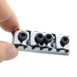 7 String Electric Guitar Locking Nut Metal Locking Nut For Floyd Rose Tremolo Bridge-Length 48mm-CR/BK/GD