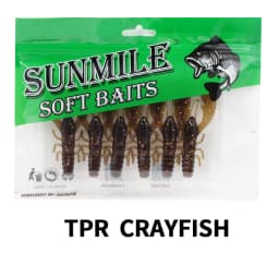 SUNMILE 6pieces Fishing Lures Crayfish Shrimp 7.5cm/3.5g Soft Baits Creature Baits Iscas Artifical bait Bass Perch Fishing Baits