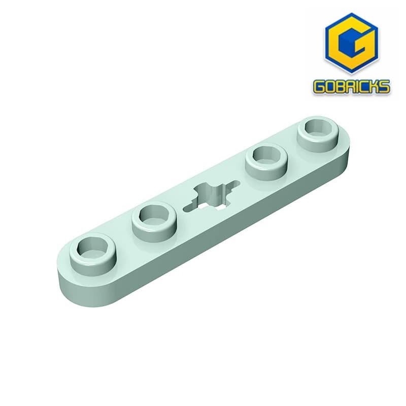 Gobricks GDS-900 Plate 2 x 4 Technical, Plate 1 x 5 with Smooth Ends, 4 Studs and Center Axle Hole compatible with lego 32124