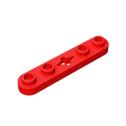 Gobricks GDS-900 Plate 2 x 4 Technical, Plate 1 x 5 with Smooth Ends, 4 Studs and Center Axle Hole compatible with lego 32124