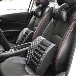 Electric Car Massage Lumbar Support Cushion Car Neck Pillow Seat Head Neck Auto Seat Back Cushion Waist Headrest Safety Support
