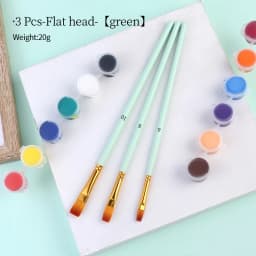 Nylon Hair Wooden Handle Artist Paint Brush Set Professional Oil Watercolor Acrylic Painting Brushes 3/6/10/12Pcs Art Supplies