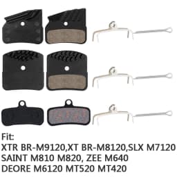 Bicycle Disc Brake Pad For Deore XT M8120 M8020 M7120 M6120 MT420 MT520 Zee Saint Pads Semi-Metal MTB Mountain Accessories