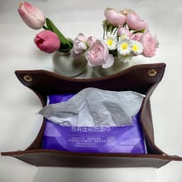 Tissue Box Holder Home Living Room Coffee Table Desktop Simple Napkin Box Kitchen Storage Paper Box PU Leather Organizers