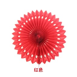 5pcs Color Tissue Paper Cut-Out Paper Fans Pinwheels Hanging Flower Paper Crafts for Wedding Party Birthday Decor Supplies