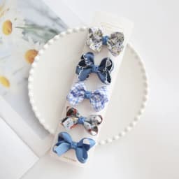 5Pcs/Lot Children's Headwear Baby Hair Accessories Clip Bows For Girls All Cloth Hairpin